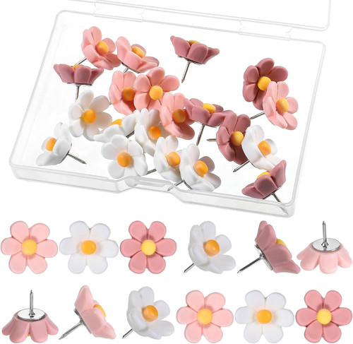 20x blumige pinnnadeln - 20x,