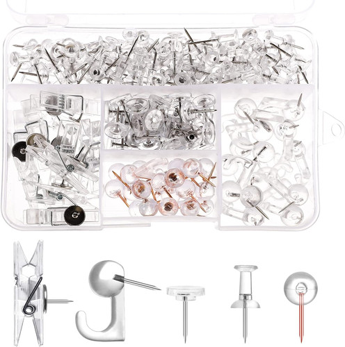 200 transparente pinnadeln set - 200,