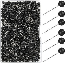 600 Stück Pinnadeln, Schwarz