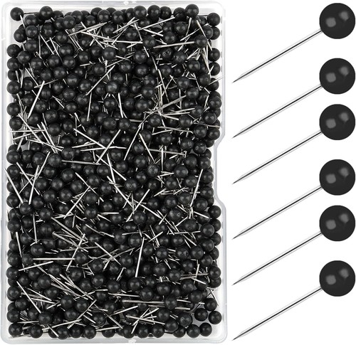 600 stück pinnadeln schwarz - stück, pinnadeln,