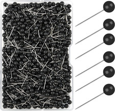 Schwarz Pinnadeln Rundkopf