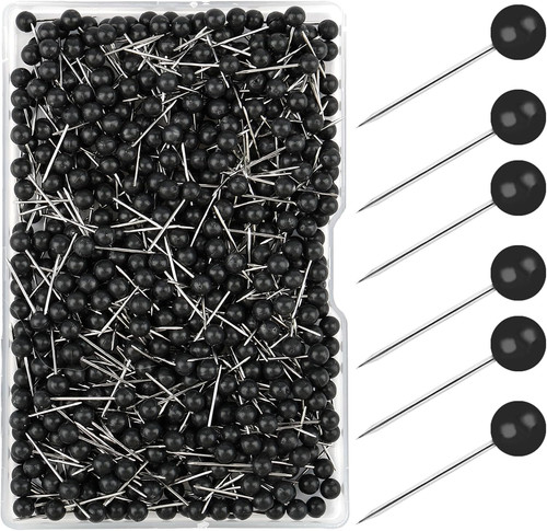 Schwarz pinnadeln rundkopf - pinnadeln,