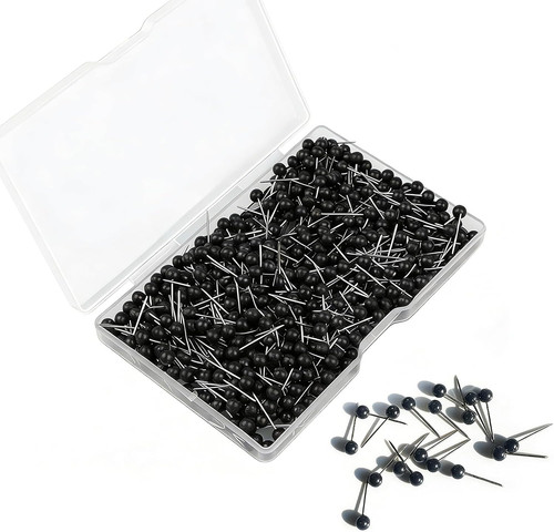 500 stück pinnadeln schwarz - pinnadeln,