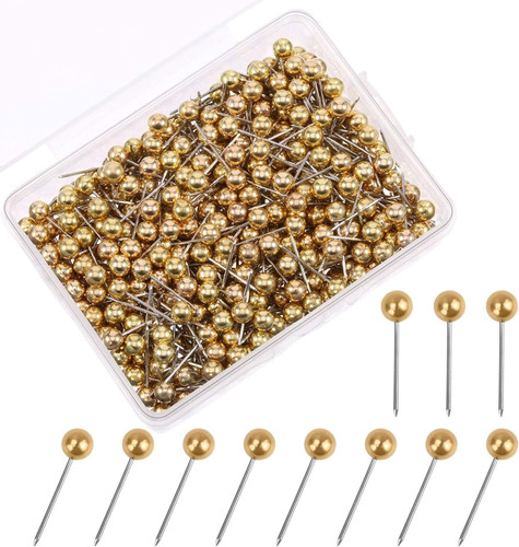 400 stück pinnadeln gold - 400,
